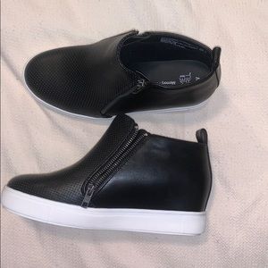 Black high top shoes